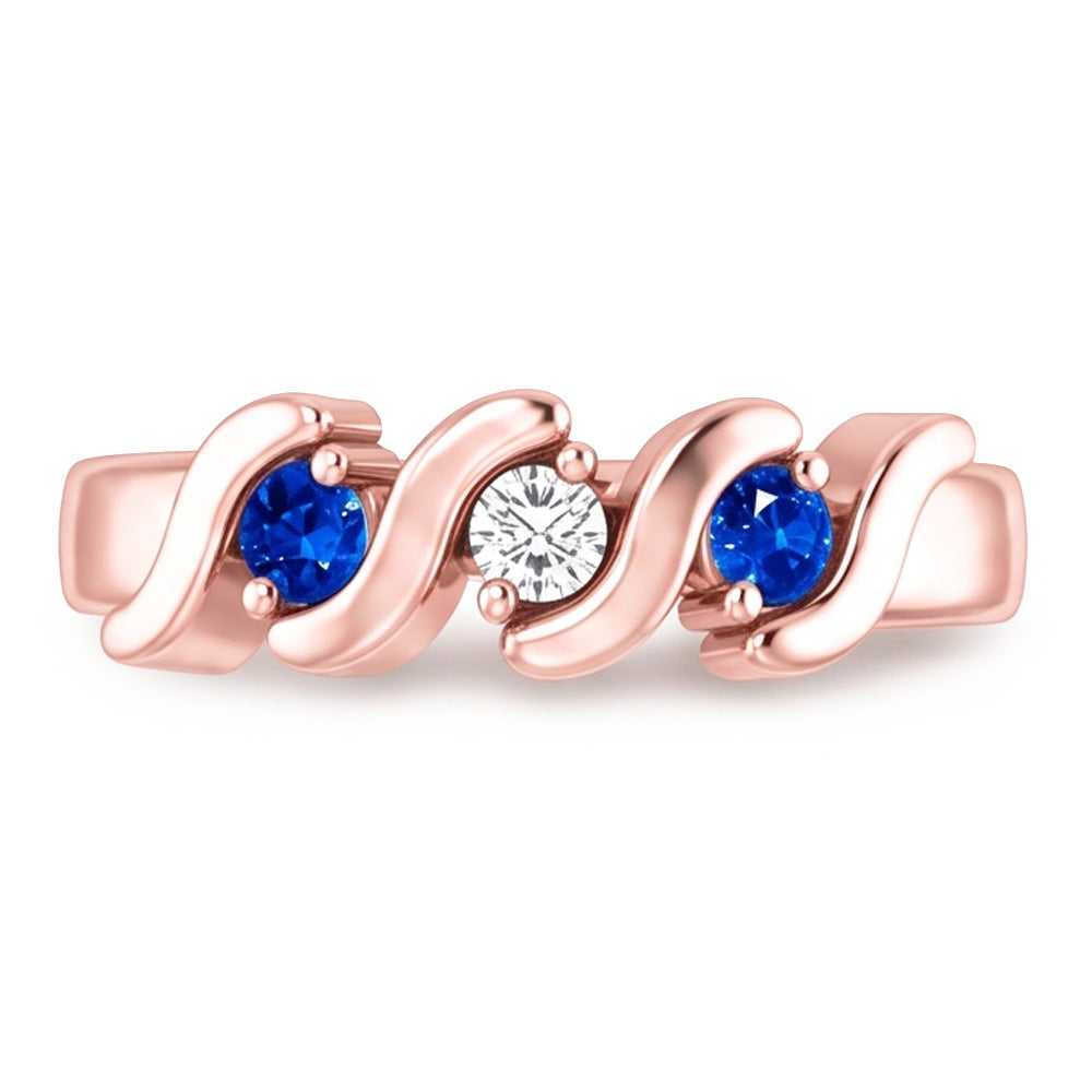 Natural Diamond Ring 0.90ct - Rose Gold 14K