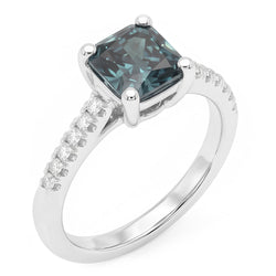 Natural Diamond Ring 1.25ct - White Gold 14K