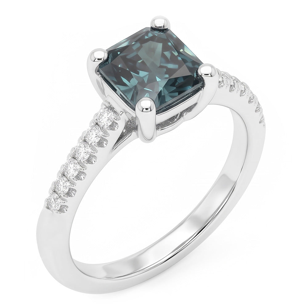 Natural Diamond Ring 1.25ct - White Gold 14K