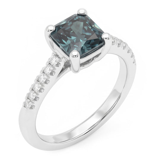 Natural Diamond Ring 1.25ct - White Gold 14K