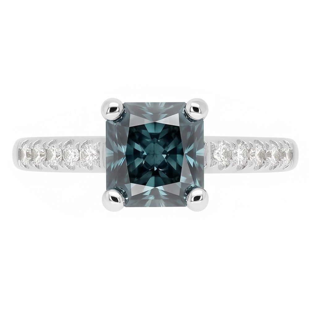 Natural Diamond Ring 1.25ct - White Gold 14K