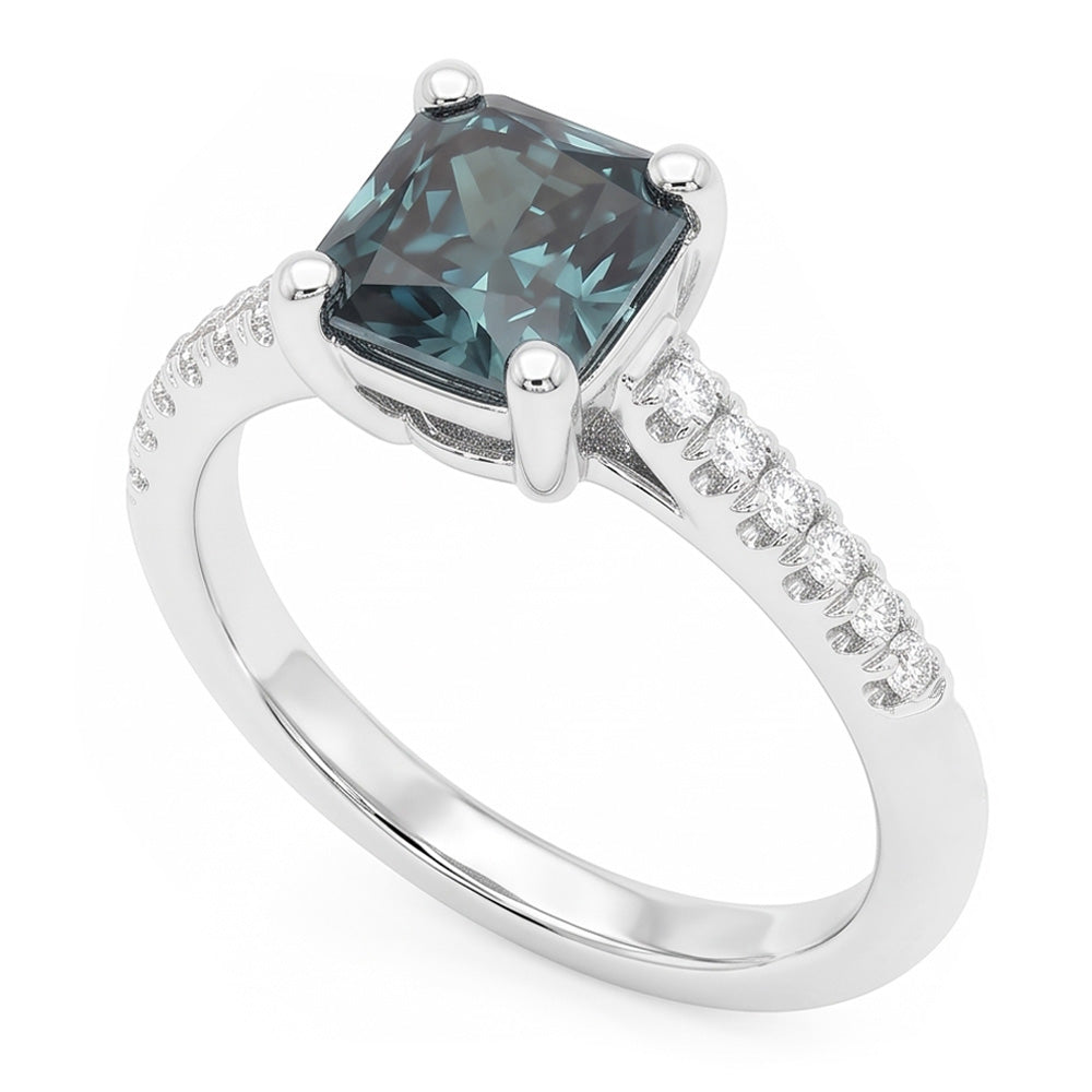 Natural Diamond Ring 1.25ct - White Gold 14K