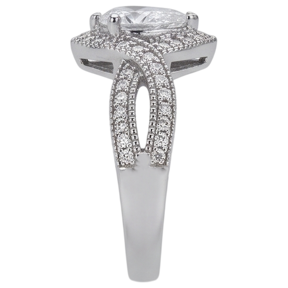 Natural Diamond Ring 1.25ct - White Gold 14K