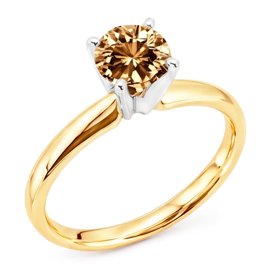 Natural Diamond Ring 1.25ct - Yellow Gold 14K