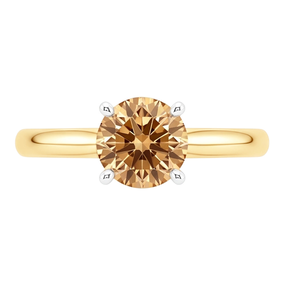 Natural Diamond Ring 1.25ct - Yellow Gold 14K