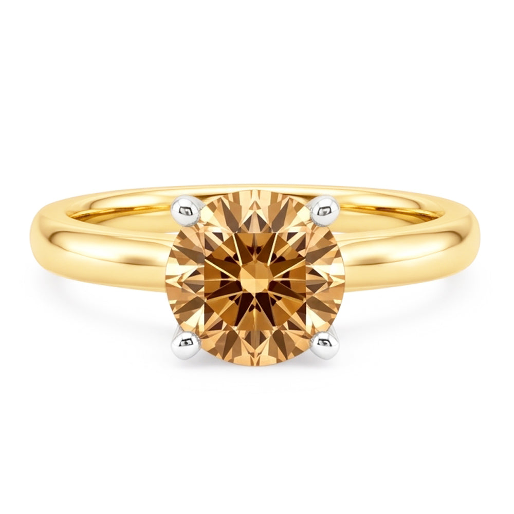 Natural Diamond Ring 1.25ct - Yellow Gold 14K