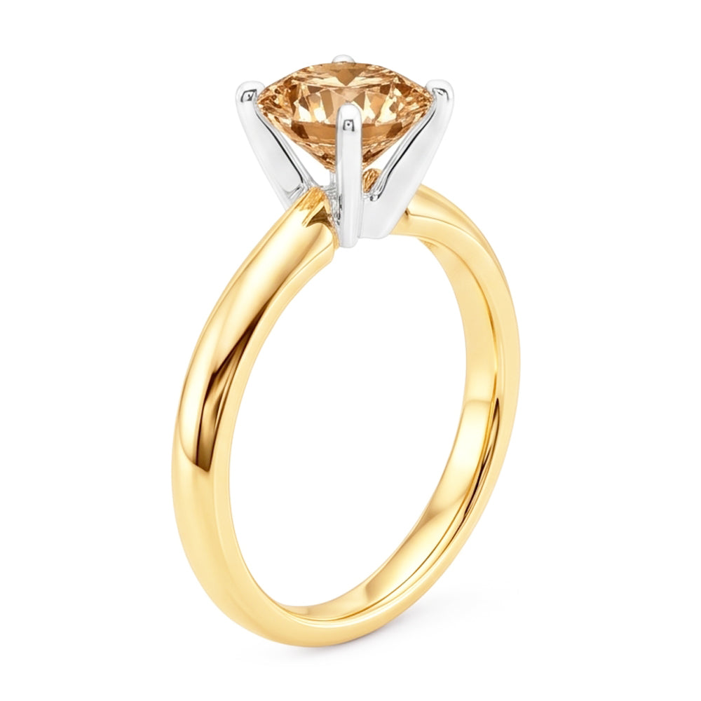 Natural Diamond Ring 1.25ct - Yellow Gold 14K