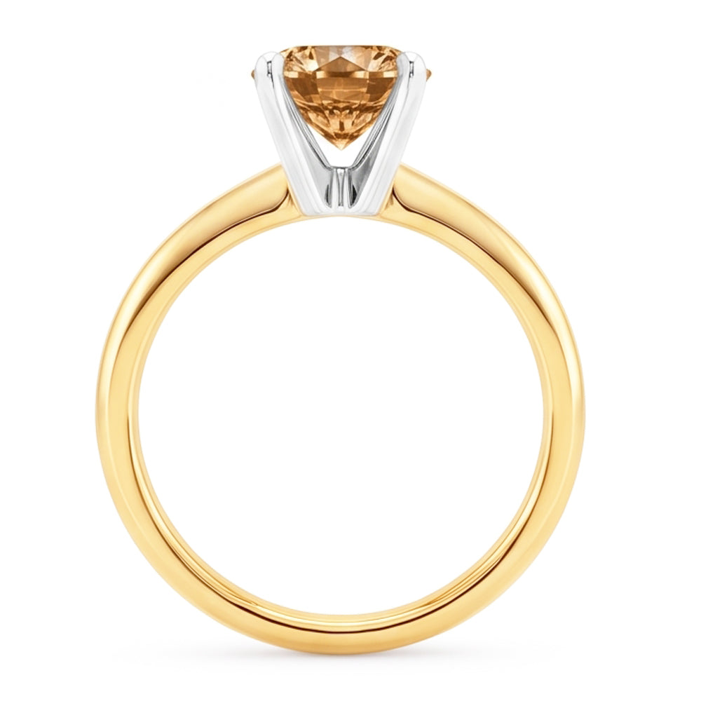 Natural Diamond Ring 1.25ct - Yellow Gold 14K