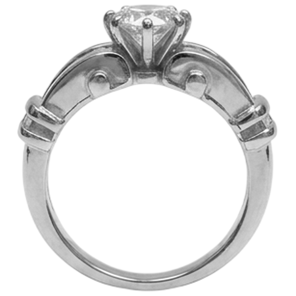 Natural Diamond Ring 1.30ct - White Gold 14K