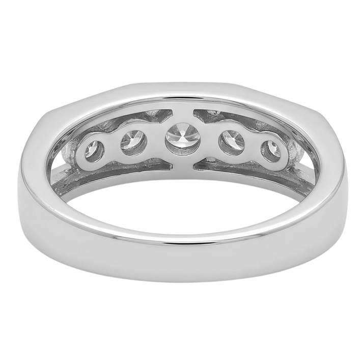 Natural Diamond Ring 1.40ct - White Gold 14K