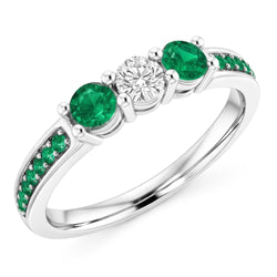 Natural Diamond Ring 1.50ct - White Gold 14K