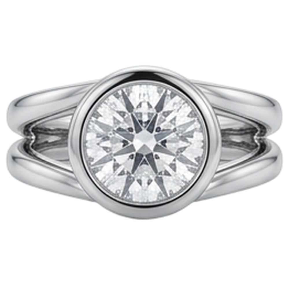 Natural Diamond Ring 1.50ct - White Gold 14K