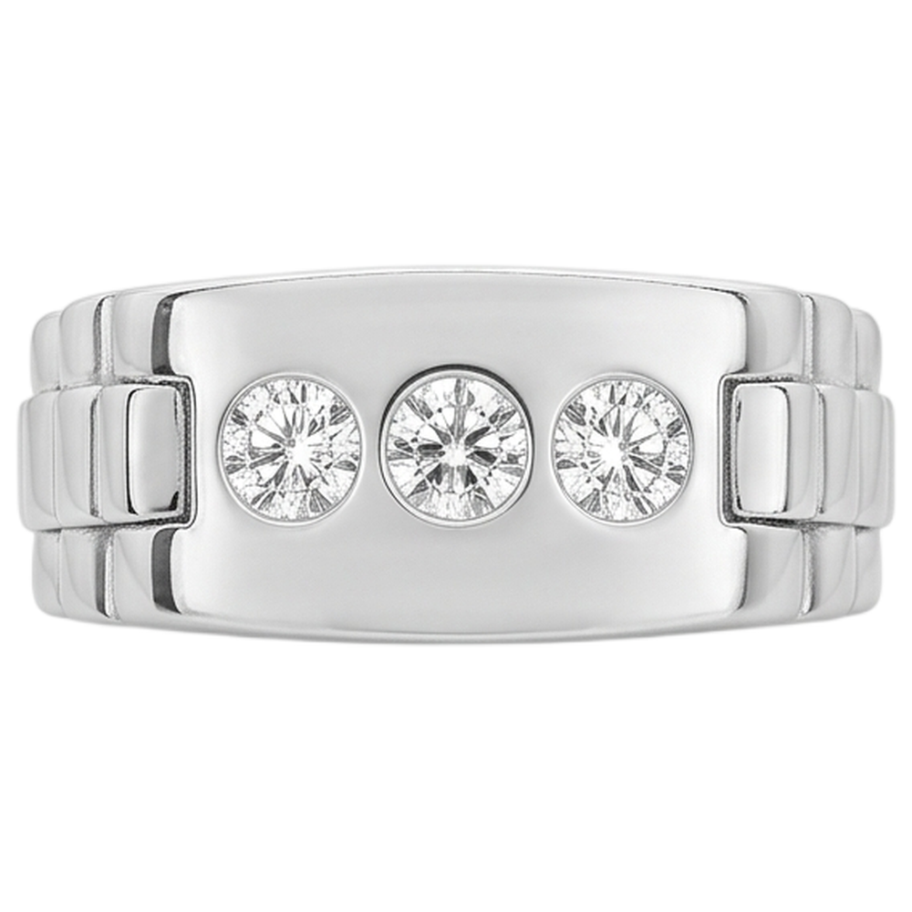Natural Diamond Ring 1.50ct - White Gold 14K