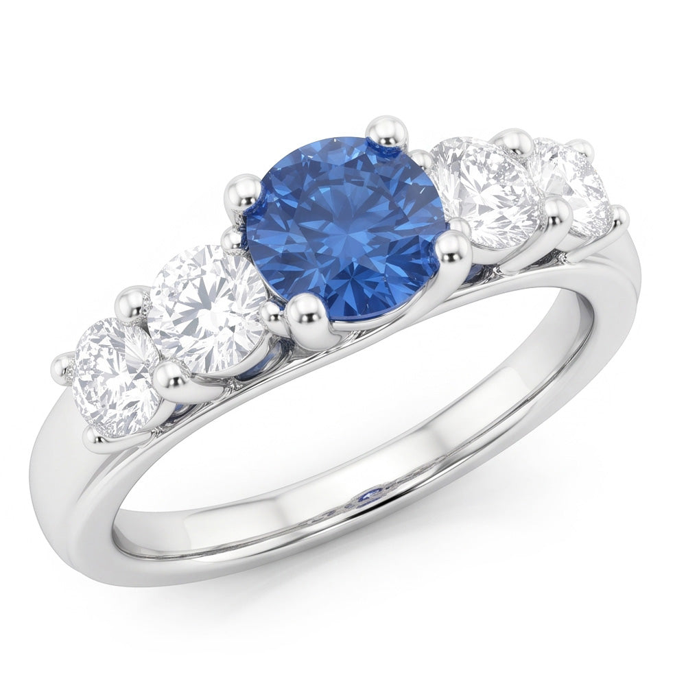 Natural Diamond Ring 1.50ct - White Gold 14K