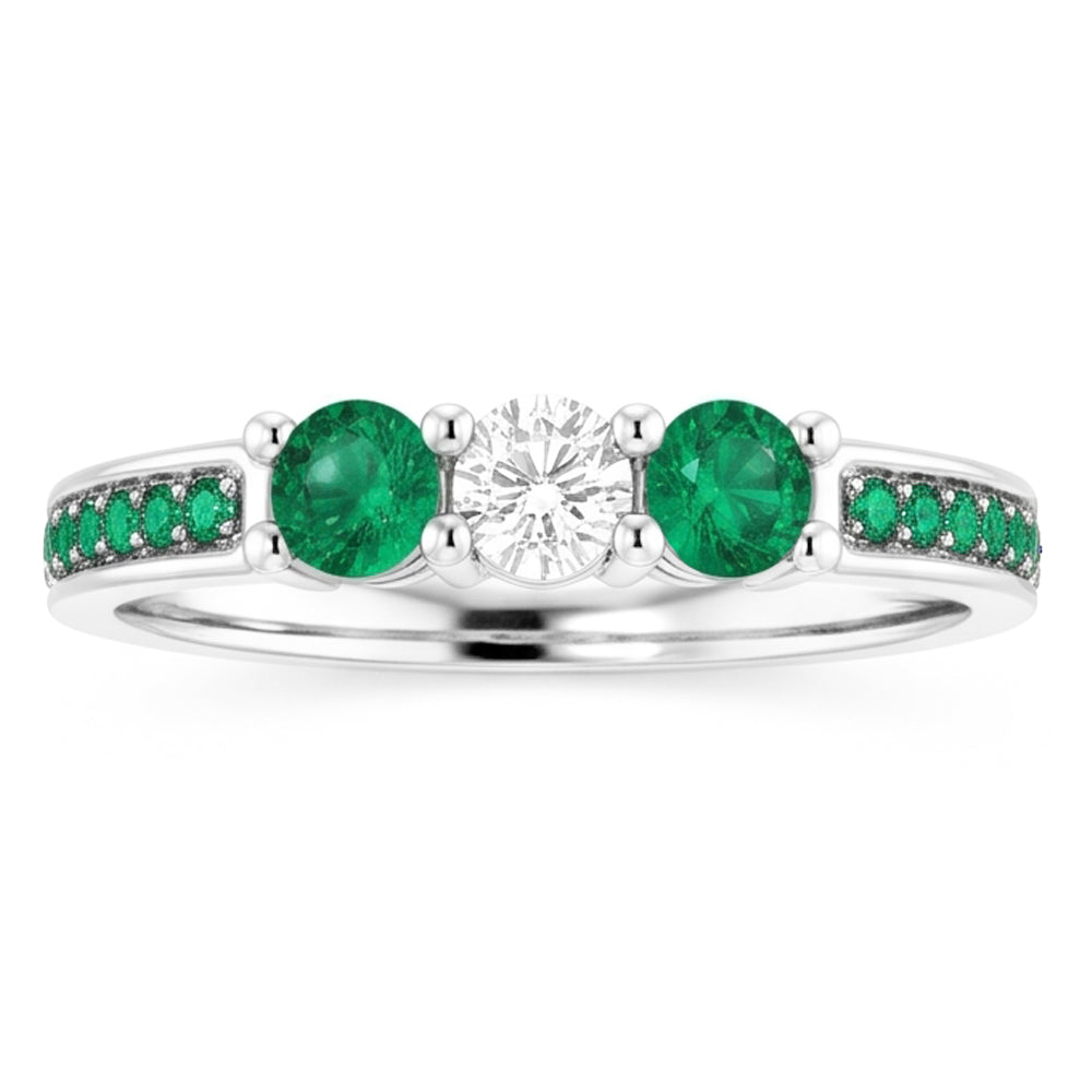 Natural Diamond Ring 1.50ct - White Gold 14K