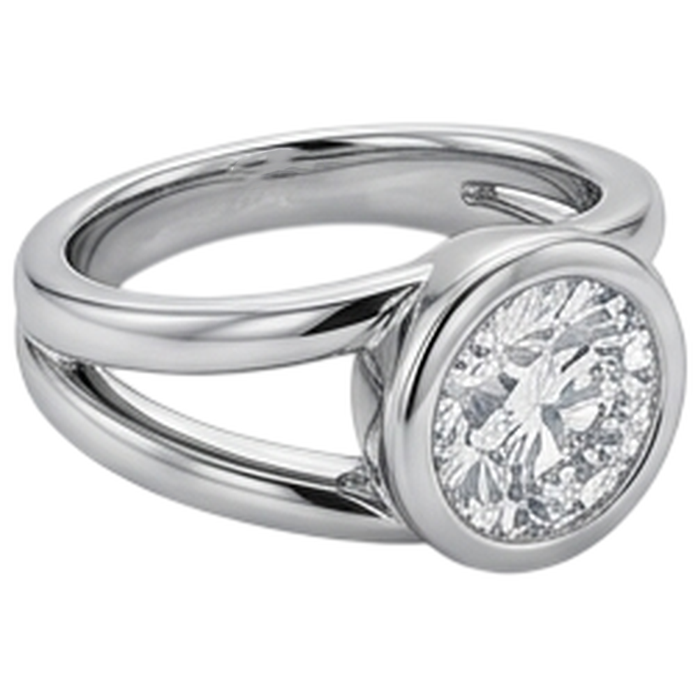 Natural Diamond Ring 1.50ct - White Gold 14K