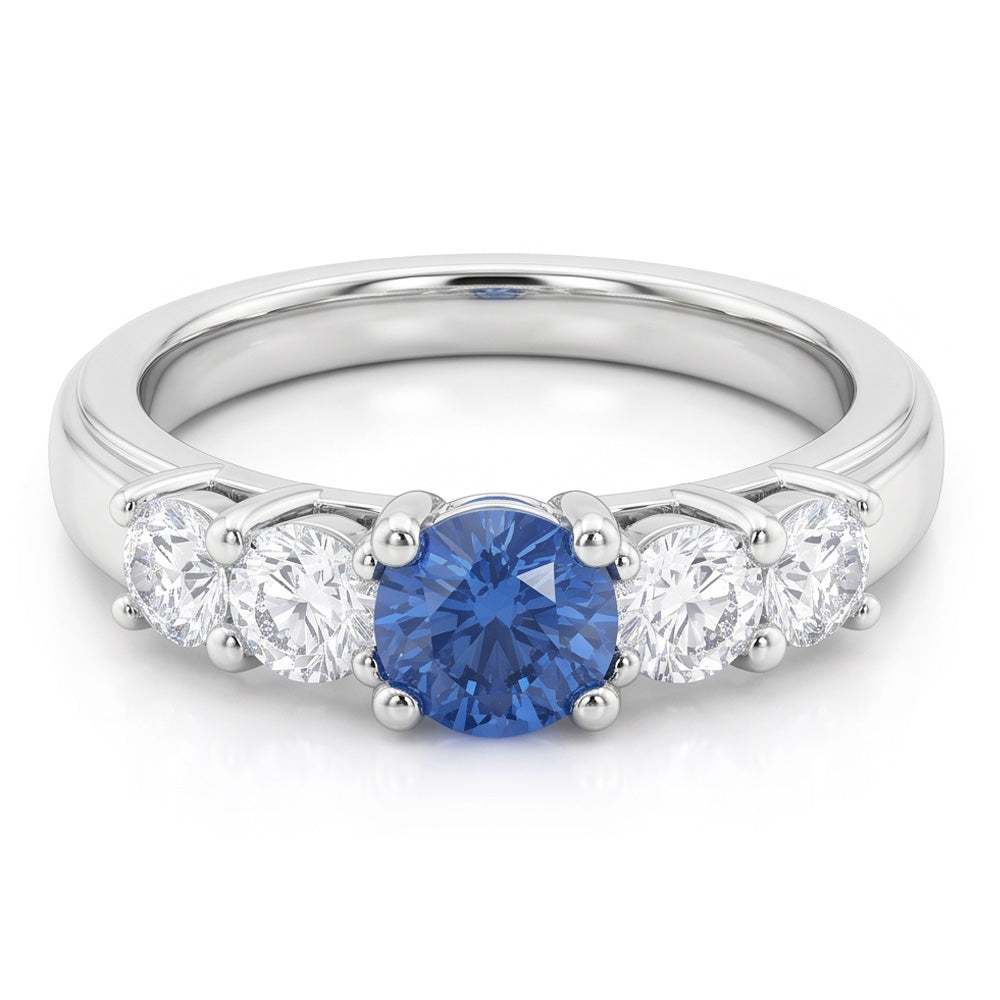 Natural Diamond Ring 1.50ct - White Gold 14K