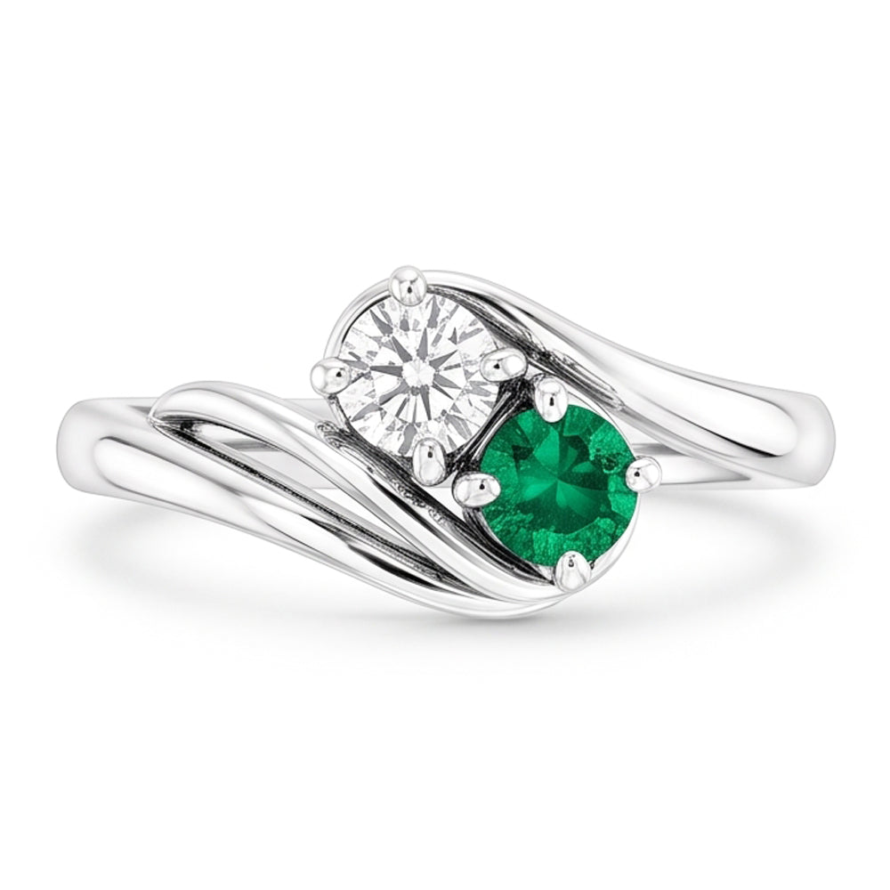 Natural Diamond Ring 1.50ct - White Gold 14K
