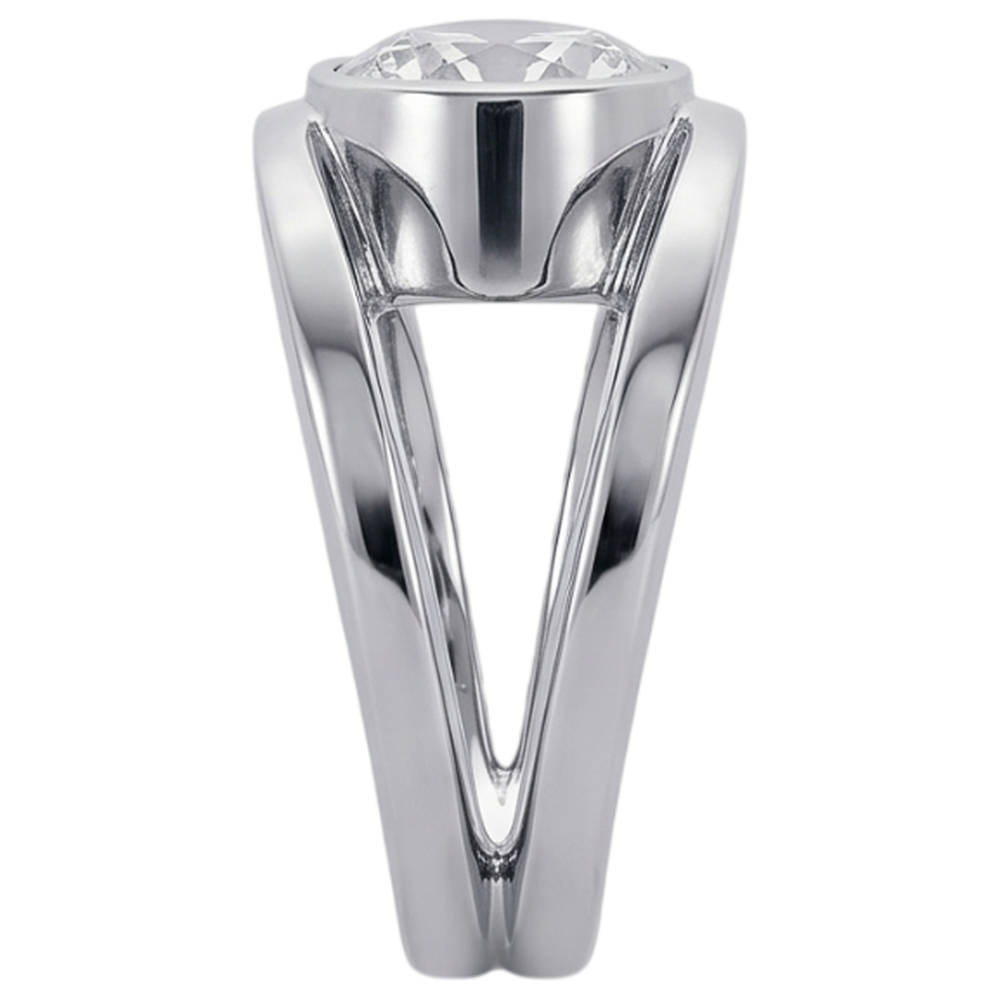 Natural Diamond Ring 1.50ct - White Gold 14K