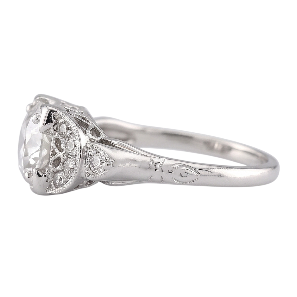 Natural Diamond Ring 1.50ct - White Gold 14K