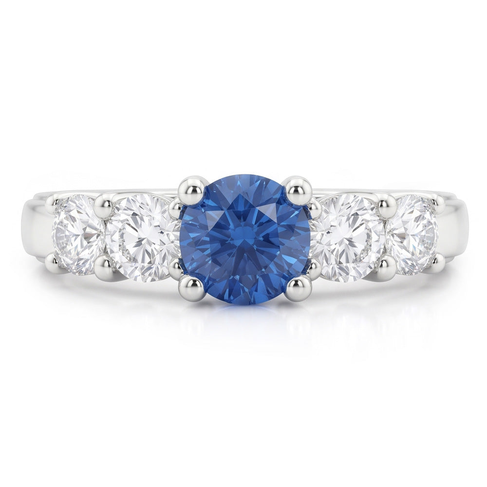 Natural Diamond Ring 1.50ct - White Gold 14K