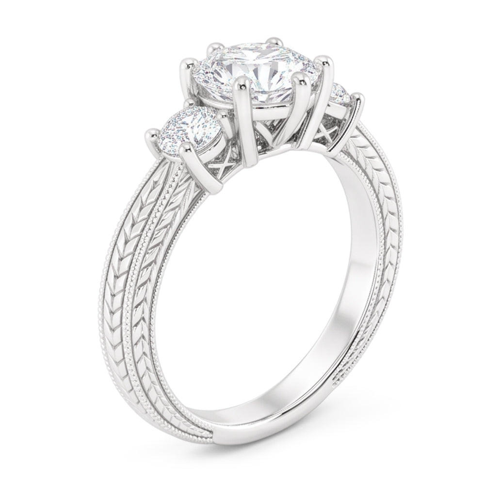 Natural Diamond Ring 1.50ct - White Gold 14K