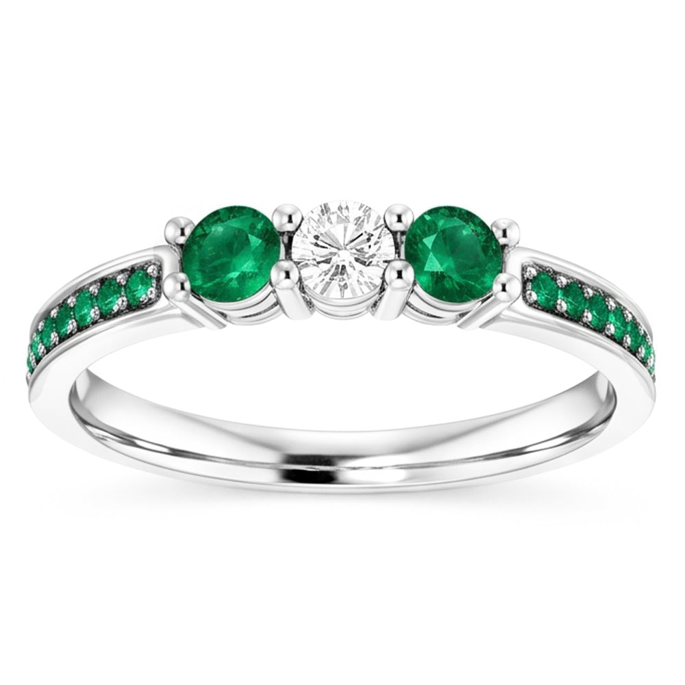 Natural Diamond Ring 1.50ct - White Gold 14K