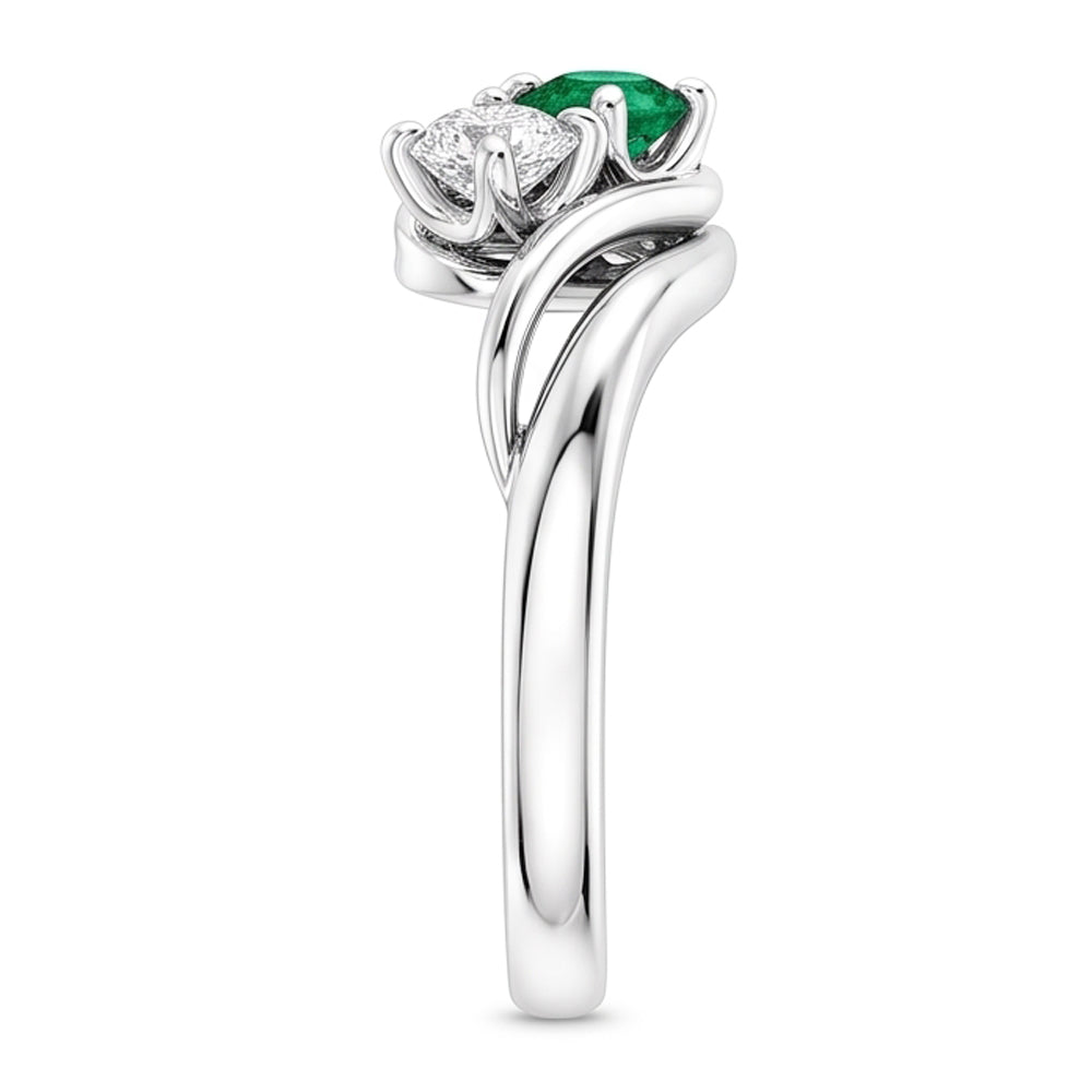 Natural Diamond Ring 1.50ct - White Gold 14K