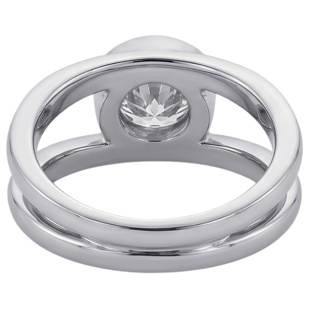 Natural Diamond Ring 1.50ct - White Gold 14K