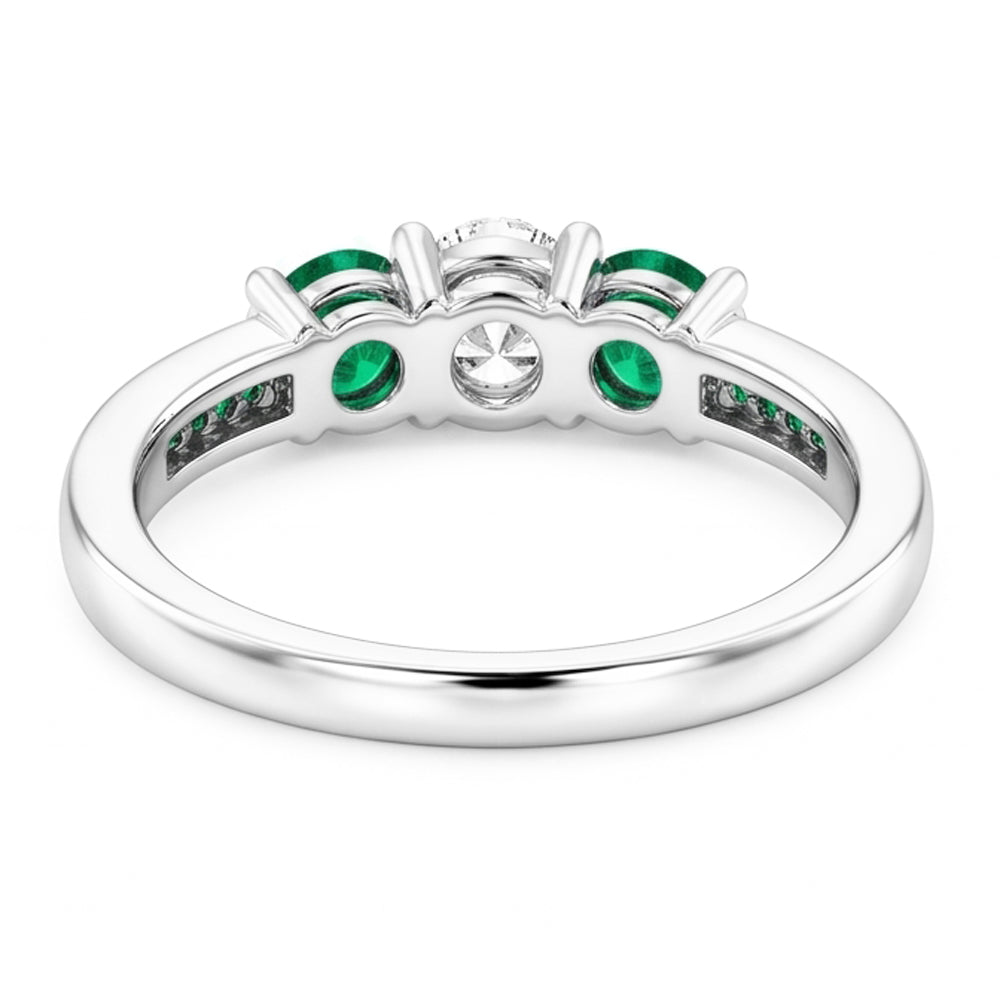 Natural Diamond Ring 1.50ct - White Gold 14K