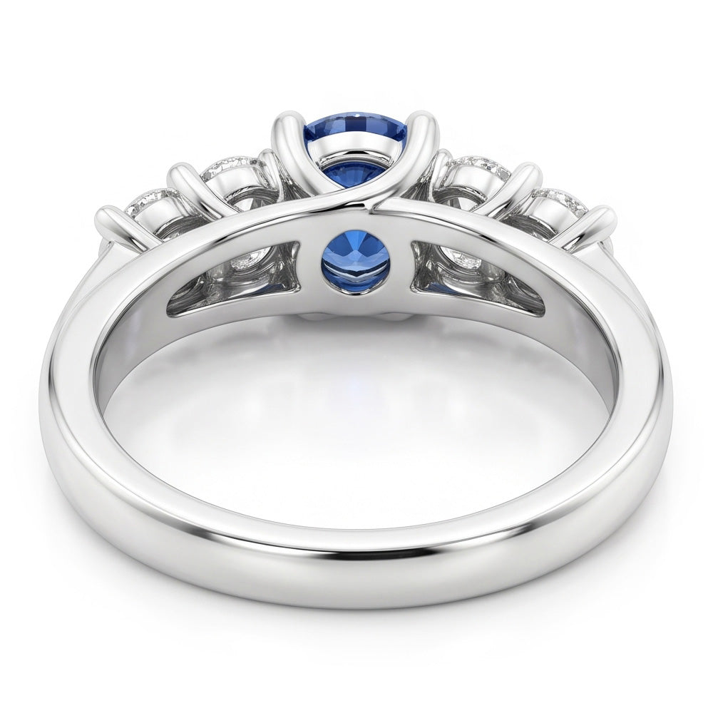 Natural Diamond Ring 1.50ct - White Gold 14K