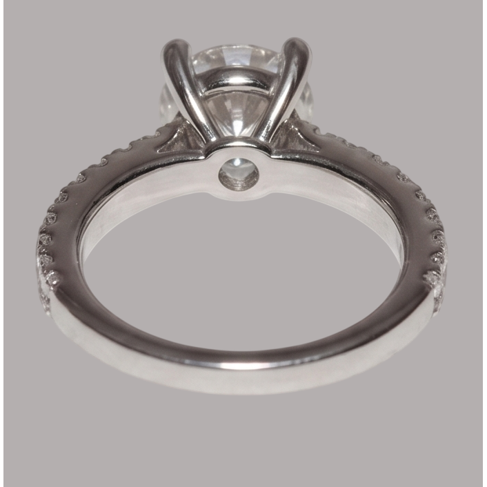 Natural Diamond Ring 1.50ct - White Gold 14K