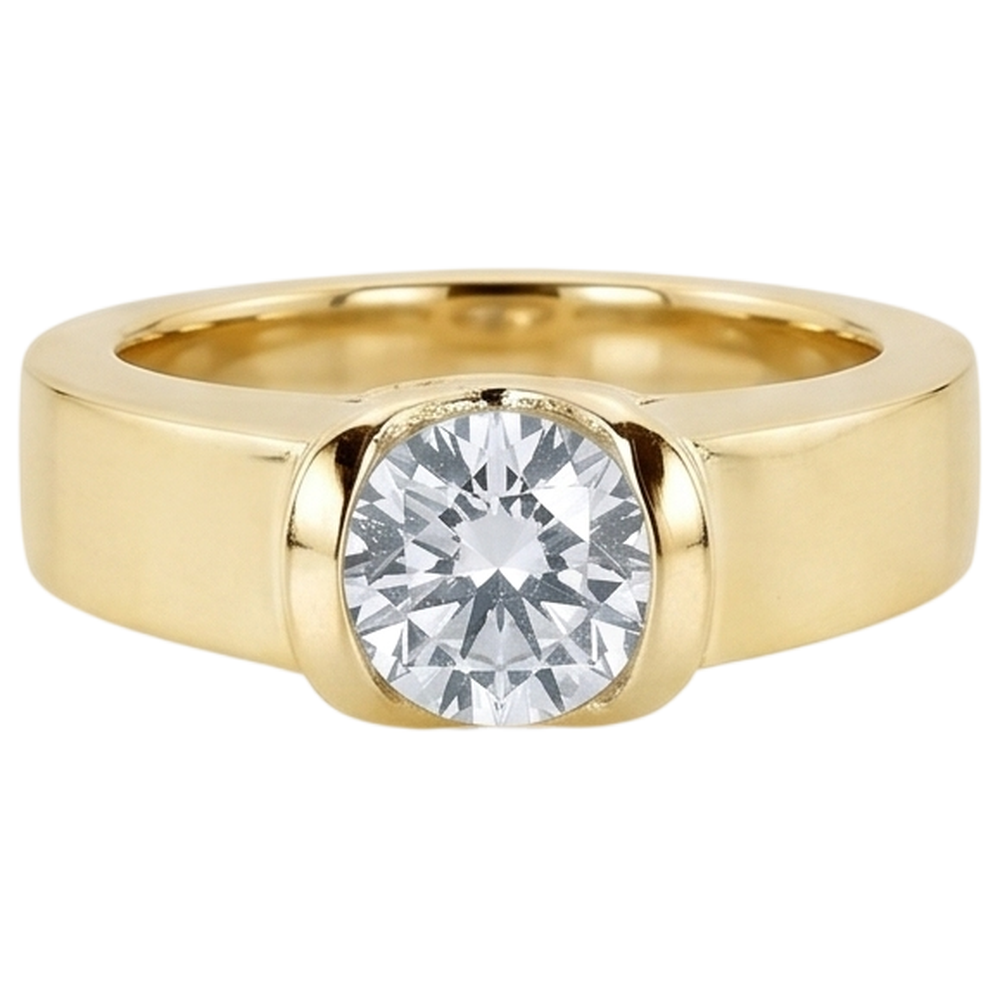 Natural Diamond Ring 1.50ct - Yellow Gold 14K