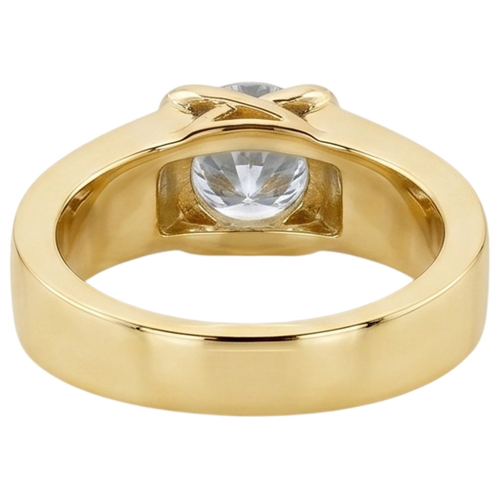 Natural Diamond Ring 1.50ct - Yellow Gold 14K