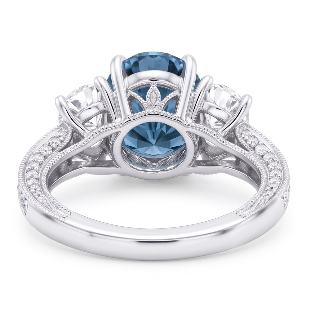Natural Diamond Ring 1.60ct - White Gold 14K