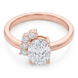 Natural Diamond Ring 1.75ct - Rose Gold 14K