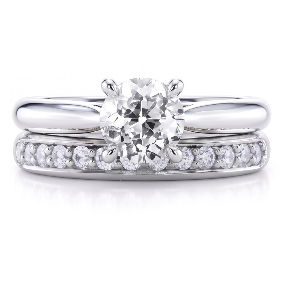 Natural Diamond Ring 1.75ct - White Gold 14K