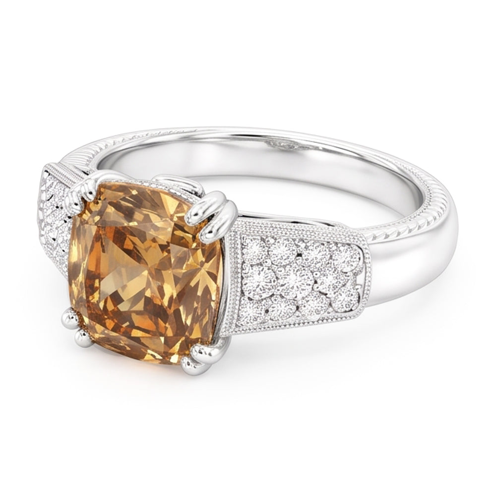Natural Diamond Ring 1.75ct - White Gold 14K