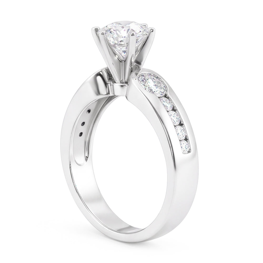 Natural Diamond Ring 1.75ct - White Gold 14K