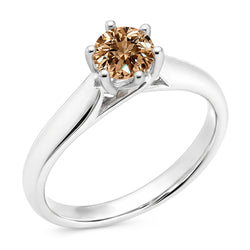 Natural Diamond Ring 1ct - White Gold 14K