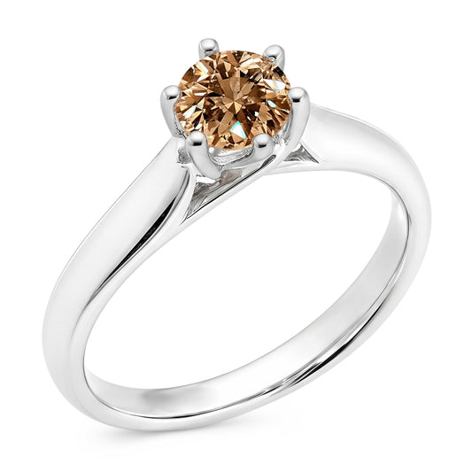 Natural Diamond Ring 1ct - White Gold 14K