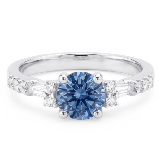 Natural Diamond Ring 1ct - White Gold 14K