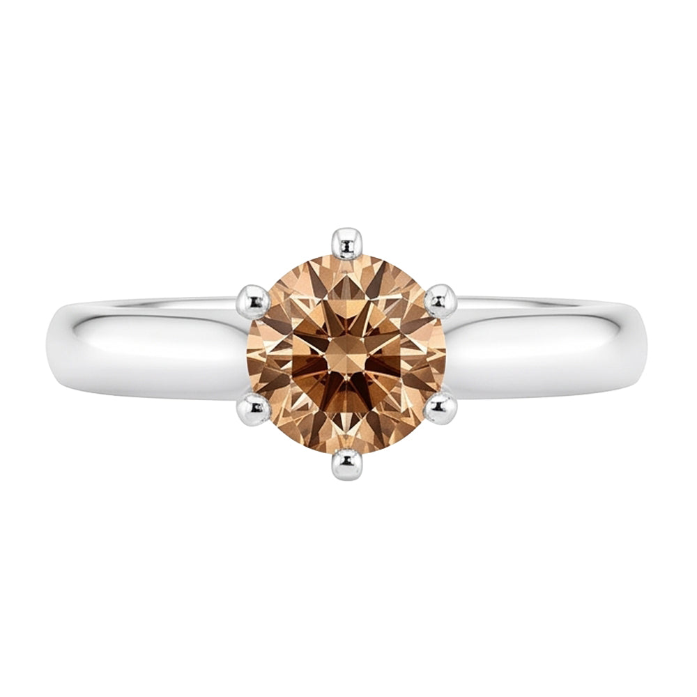 Natural Diamond Ring 1ct - White Gold 14K