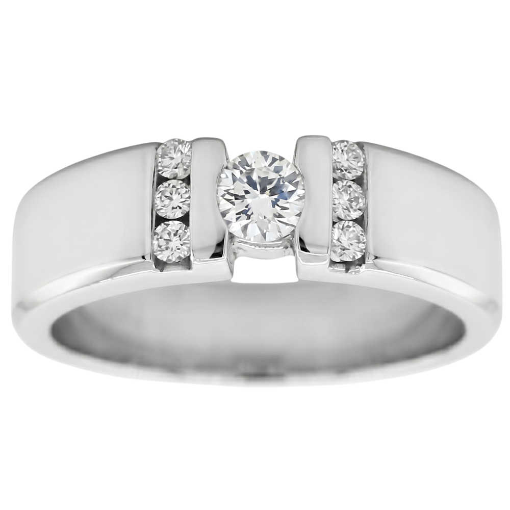 Natural Diamond Ring 1ct - White Gold 14K
