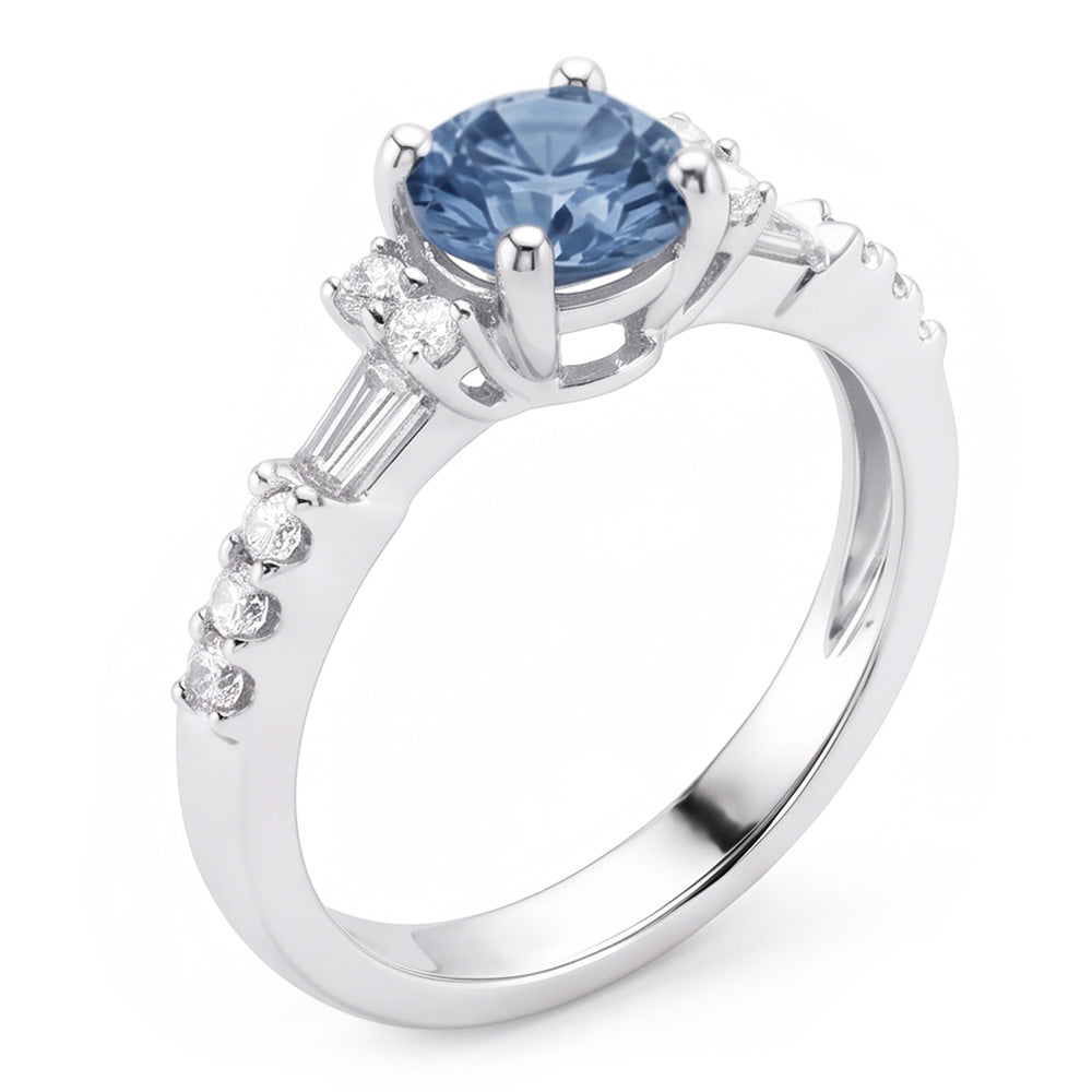 Natural Diamond Ring 1ct - White Gold 14K