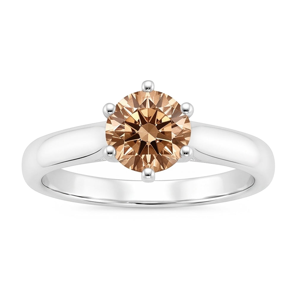 Natural Diamond Ring 1ct - White Gold 14K