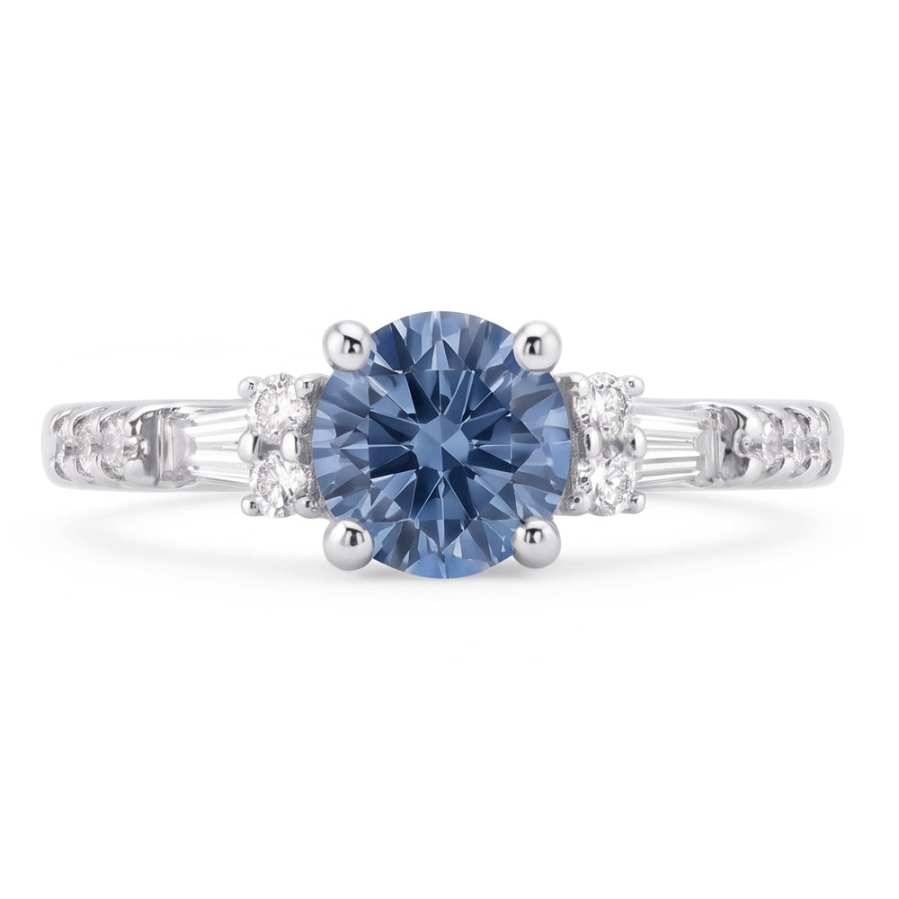 Natural Diamond Ring 1ct - White Gold 14K