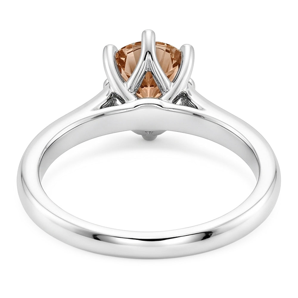 Natural Diamond Ring 1ct - White Gold 14K