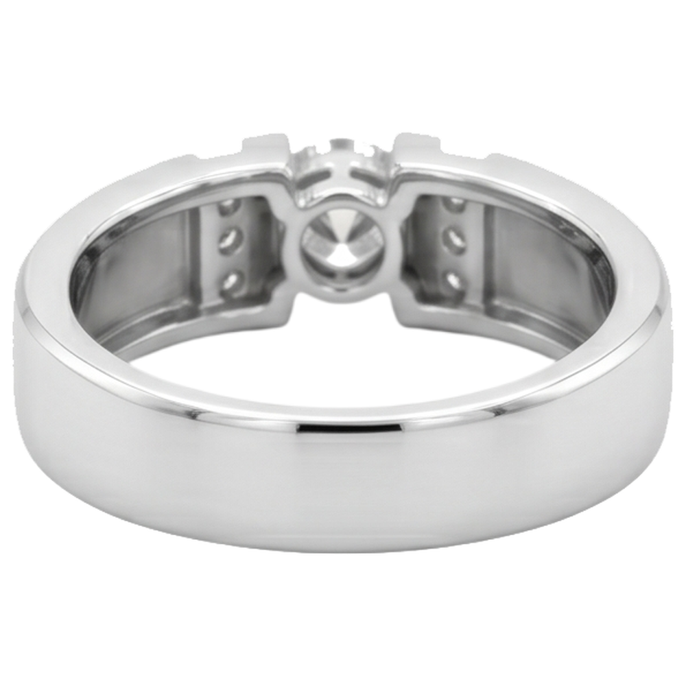 Natural Diamond Ring 1ct - White Gold 14K