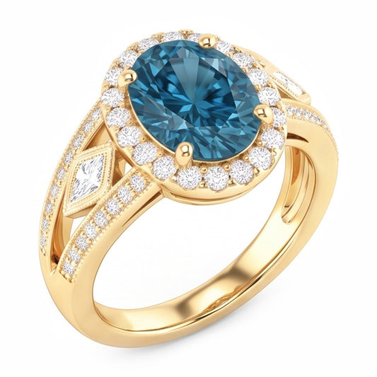 Natural Diamond Ring 2.01ct - Yellow Gold 14K